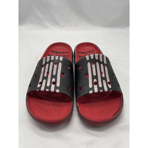 Crocs X Star Wars Darth Vader Unisex Size M5 W7 Black Red Slide Sandals - Picture 5 of 10